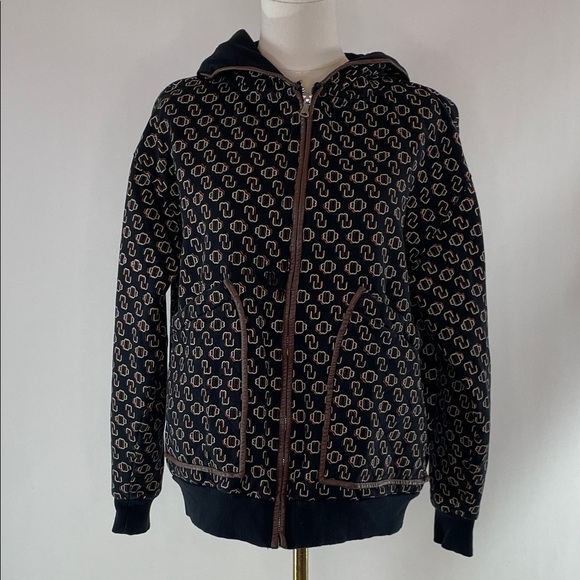 Maje Trame Zip Sweatshirt, Maje Size 0 - Picture 3 of 10